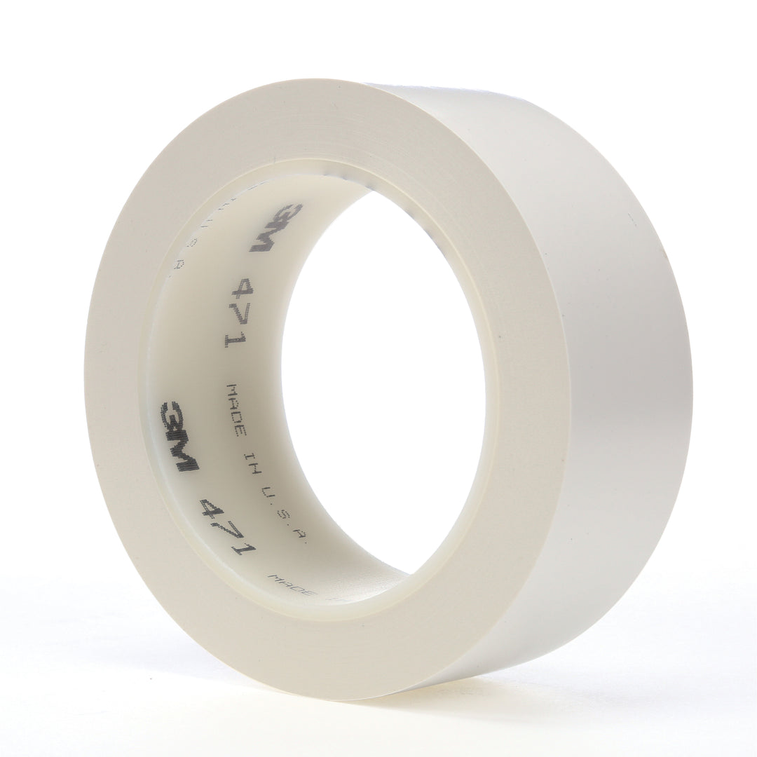 Electrical Tapes 3M 471-1-1/2X36-WHT-I Vinyl Tape 471 in White (1-1/2 Inch x 36 Yards x 5.2 mil)