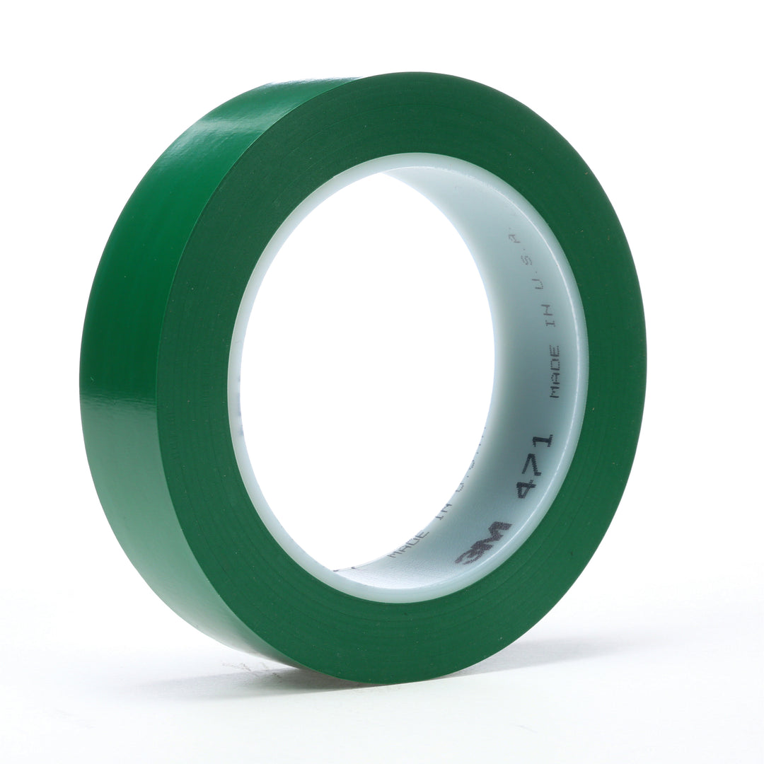 Electrical Tapes 3M 471-1/2X36-GRN Vinyl Tape VFL 471 in Green (1/2 Inch x 36 Yards x 5.2 mil)