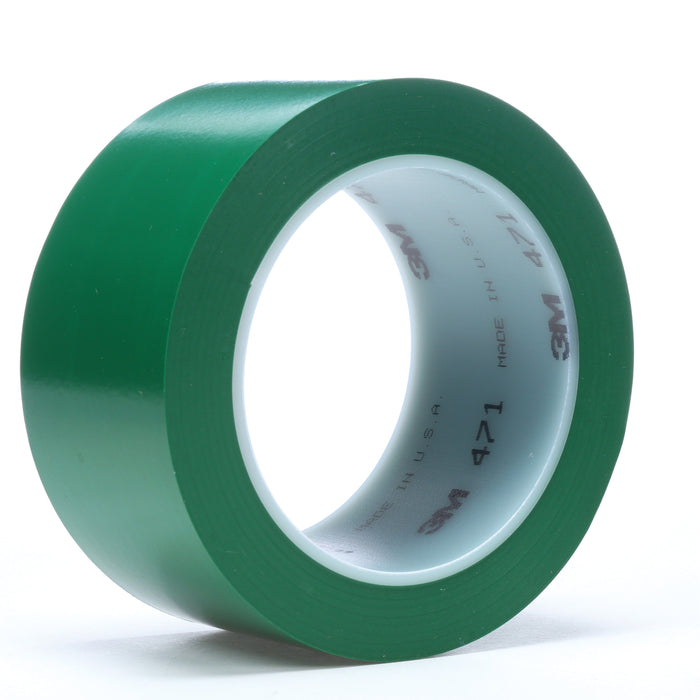 Electrical Tapes 3M 471-3X36-GRN Vinyl Tape 471 in Green (3 Inch x 36 Yards x 5.2 mil)