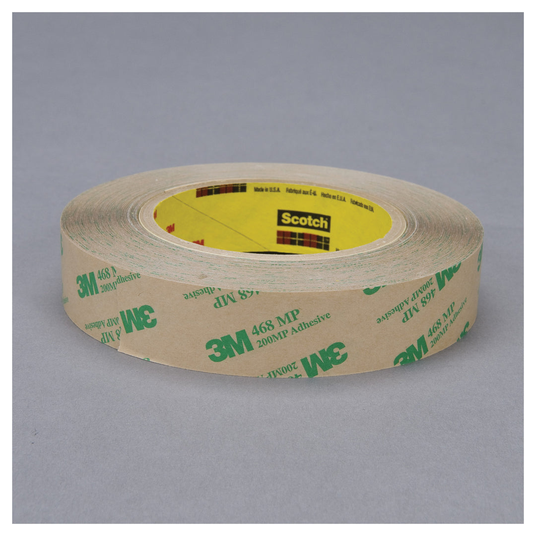 Transfer Tapes 3M 468MP-1/2X60 Adhesive Transfer Tape 468MP in Clear (1/2 Inch x 60 Yards x 5.0 mil)