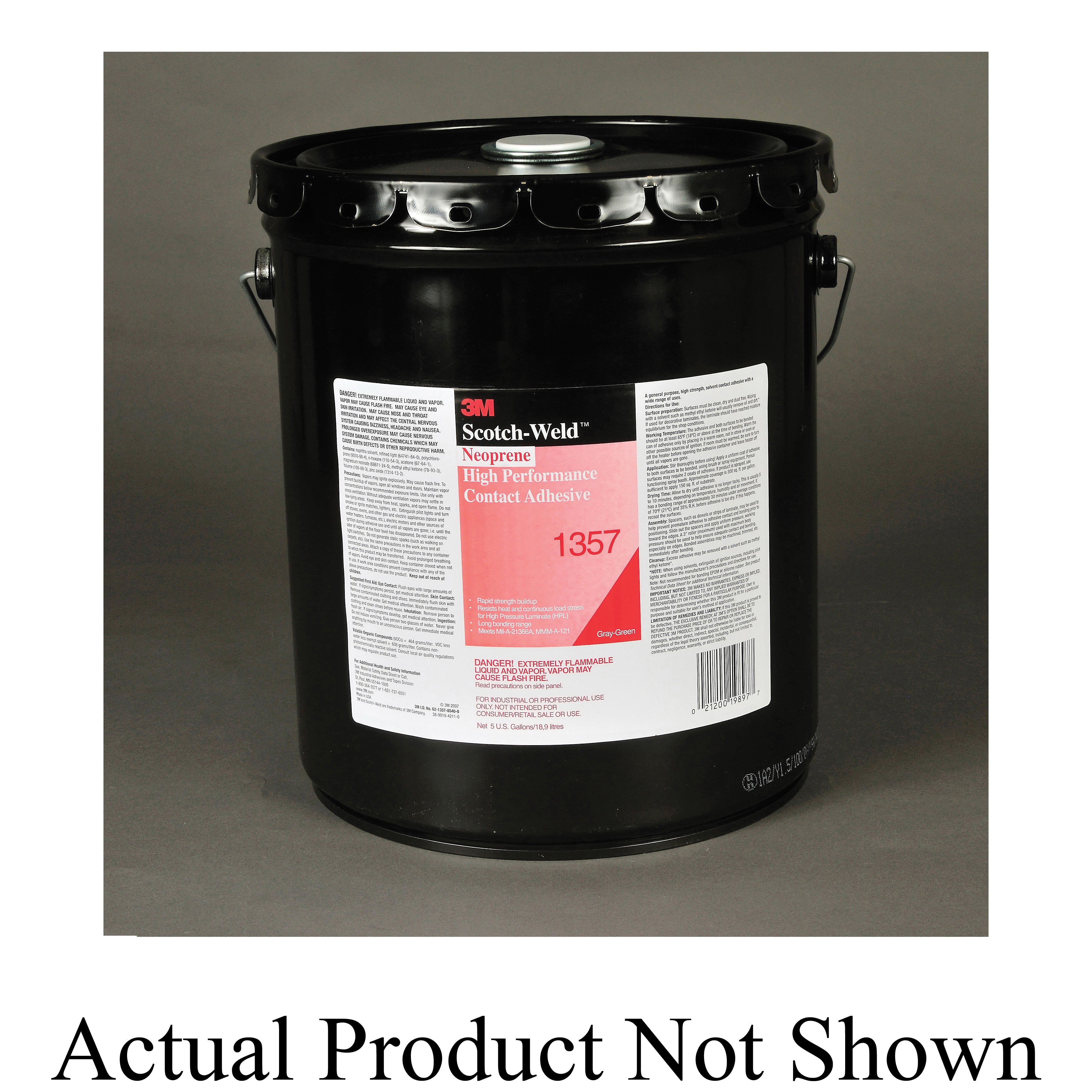 3M Scotch-Weld 1357-54GAL-YLW ~ Neoprene High Performance Contact ...