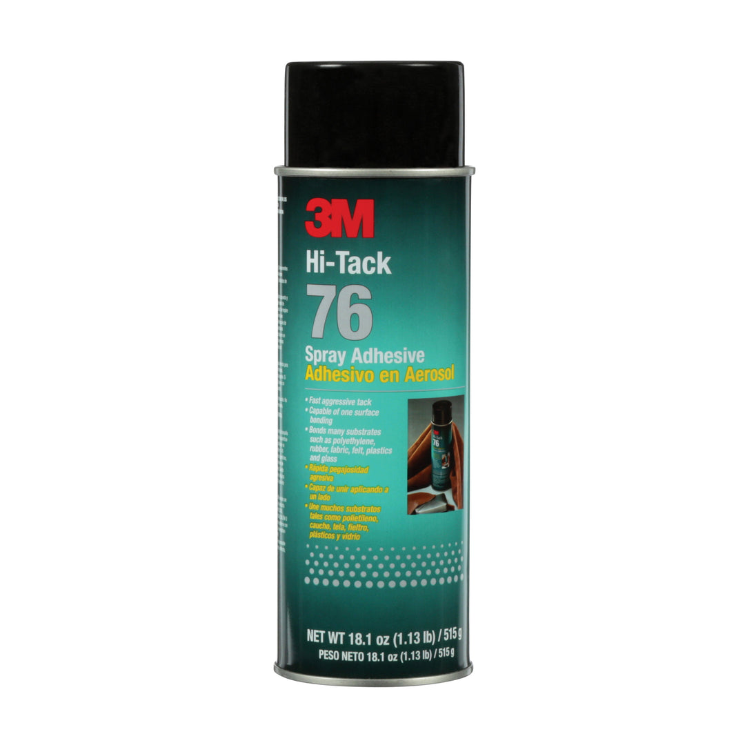 Aerosol Adhesives 3M 76-24OZ-IND Hi-Tack Spray Adhesive 76 Clear 24 fl. Oz (709.77 ml)