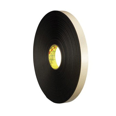 Double Sided Tapes 3M 4492B-48X72 Double Coated Polyethylene Foam Tape 4492 Black (48 Inch x 72 Yards)