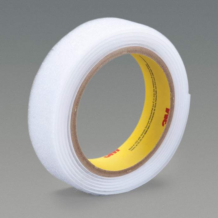 Fasteners 3M SJ3518FR-1X50-WHT Fastener SJ3518FR Loop Flame Resistant White 1 Inch x 50 Yards 0.15 Inch Engaged Thickness