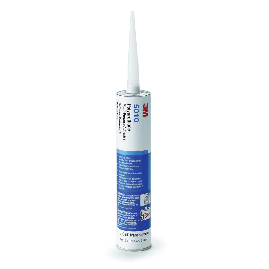 Sealants 3M 5010-CART-CLR Polyurethane Multi-Purpose Adhesive 5010 in Cream - 1/10 Gallon (378.54 ml) Cartridge