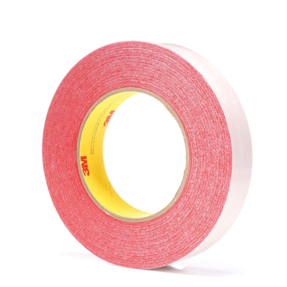 Double Sided Tapes 3M 9737R-24X55 Double Coated Tape 9737R Red (0.9 Inch x 60 Yards)