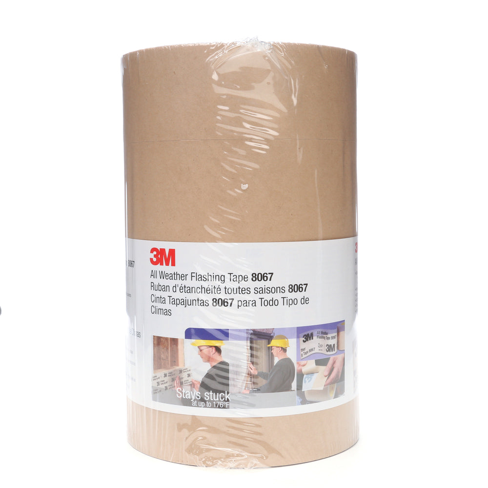 Flashing Tapes 3M 8067-9X75 All Weather Flashing Tape 8067 Tan (9 Inch x 75 ft) Slit Liner