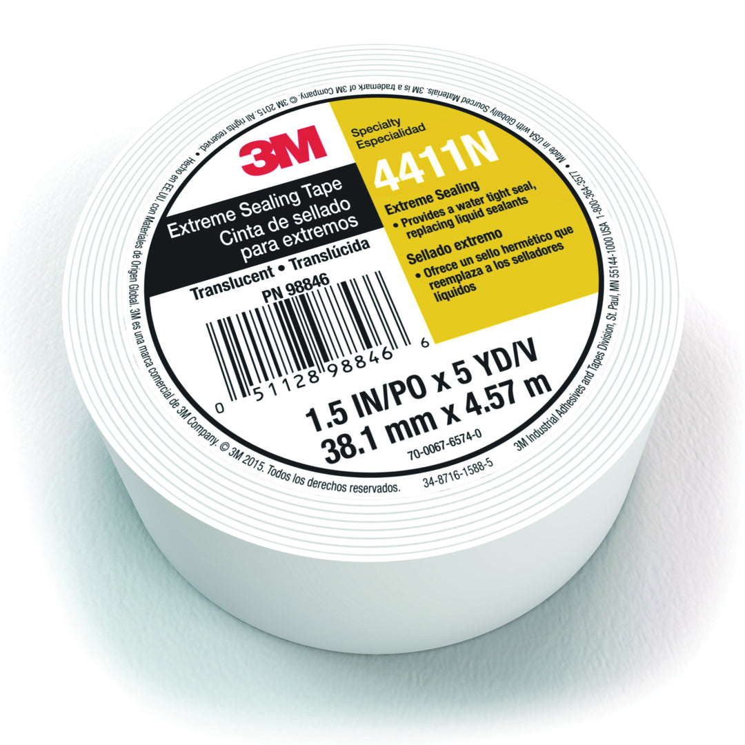 Sealing Tapes 3M 4411N-2X36 Extreme Sealing Tape 4411N Translucent 40mil (2 Inch x 36 Yards)