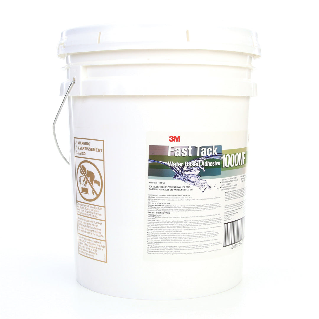 Water Based Adhesives 3M 1000NF-5GAL-NEU Water Based Adhesive 1000NF in Neutral - 5 Gallon (18.9 L) Pail