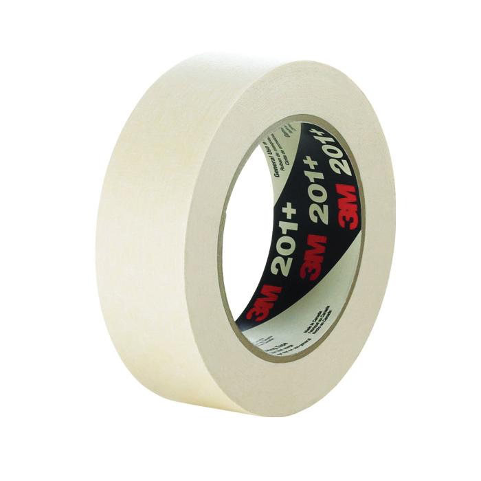 Masking Tapes 3M 201+12X55 General Use Masking Tape 201+ Tan (0.47 Inch x 60 Yards)