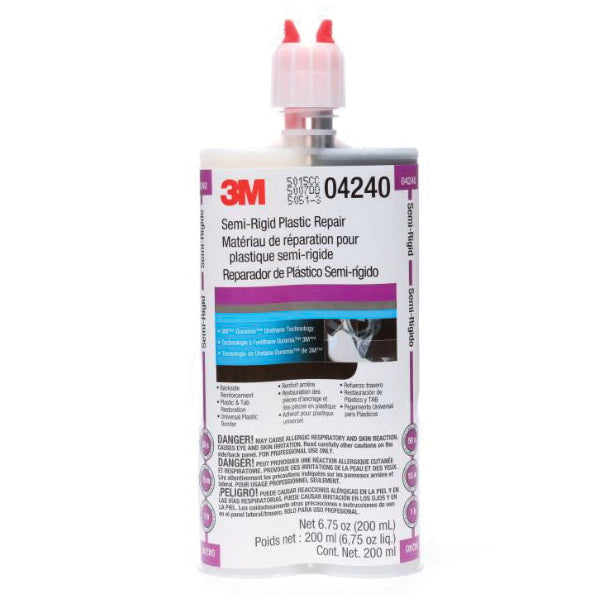 Urethane Adhesives 3M 4240 Semi-Rigid Plastic Repair - 6.8 Fl Oz (200 ml)