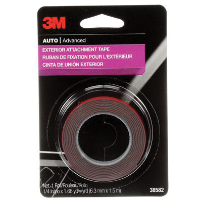 Double Sided Tapes 3M 38582 Exterior Attachment Tape (1/4 Inch x 5 ft)