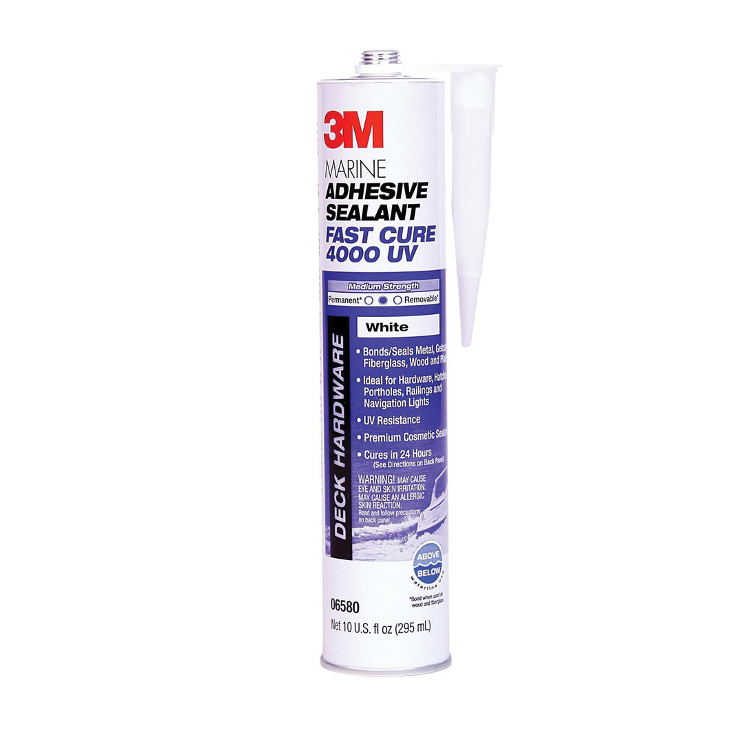 Marine Grade Sealant 3M 4000UV-CART-WHT Marine Grade Adhesive Sealant FC4000 in UV in White - 10.5 fl. Oz (310 ml)