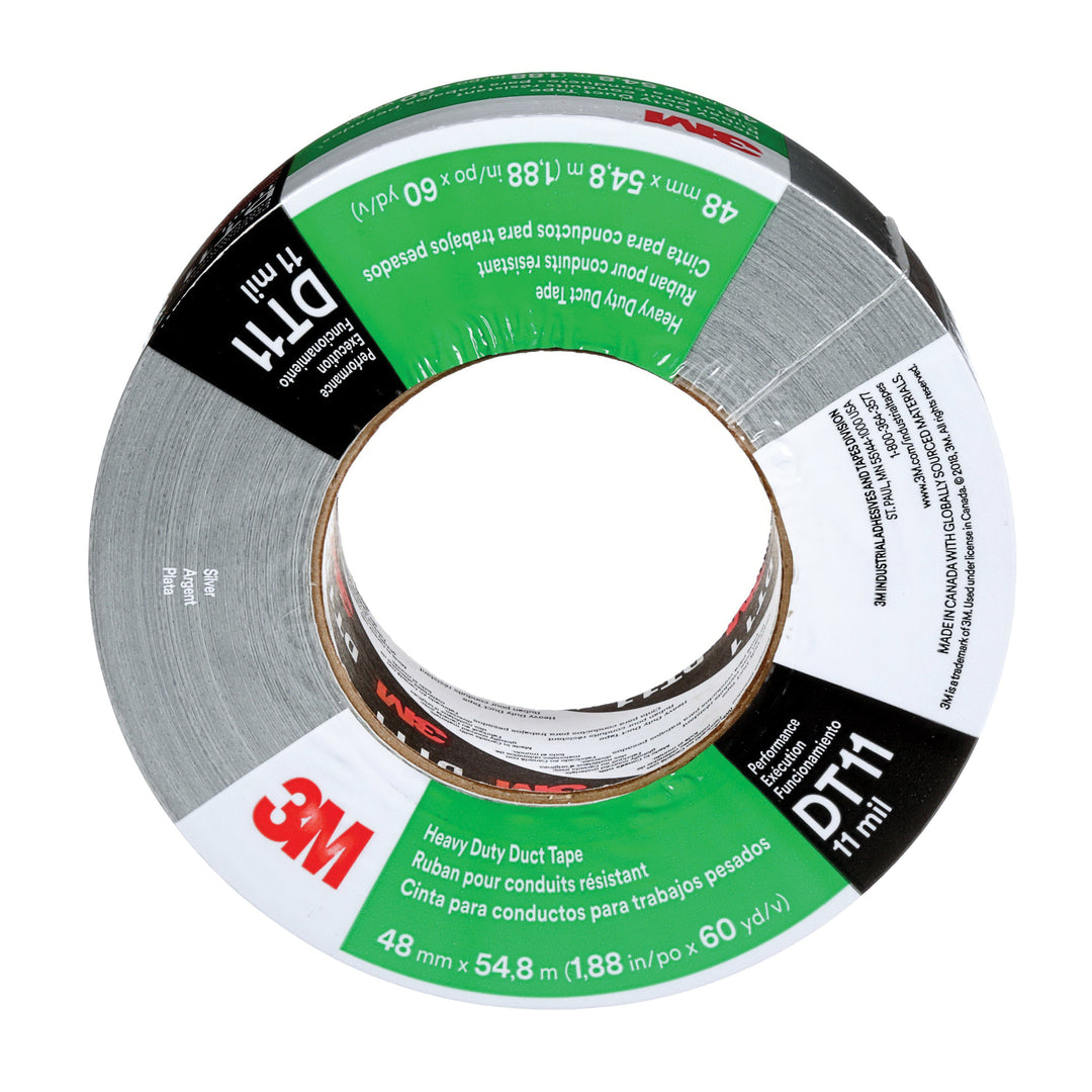 Duct Tapes 3M DT11-48X55-SL Heavy Duty Duct Tape DT11 Silver (1.89 Inch x 60 Yards)