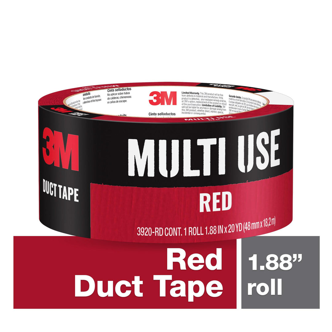 Duct Tapes 3M 3920-RD Multi-Purpose Duct Tape 3920-RD Red (1.88 Inch x 20 Yards)