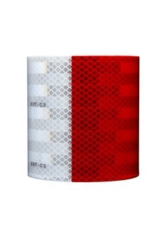 Safety Tapes 3M 983-326-6X50 Truck Conspicuity Markings 983-326NL no logo Red/White (6 Inch x 50 Yards)