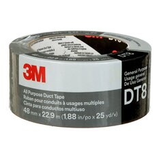 Duct Tapes 3M DT8-48X23-SL All Purpose Duct Tape DT8 Silver (1.88 Inch x 25 Yards)