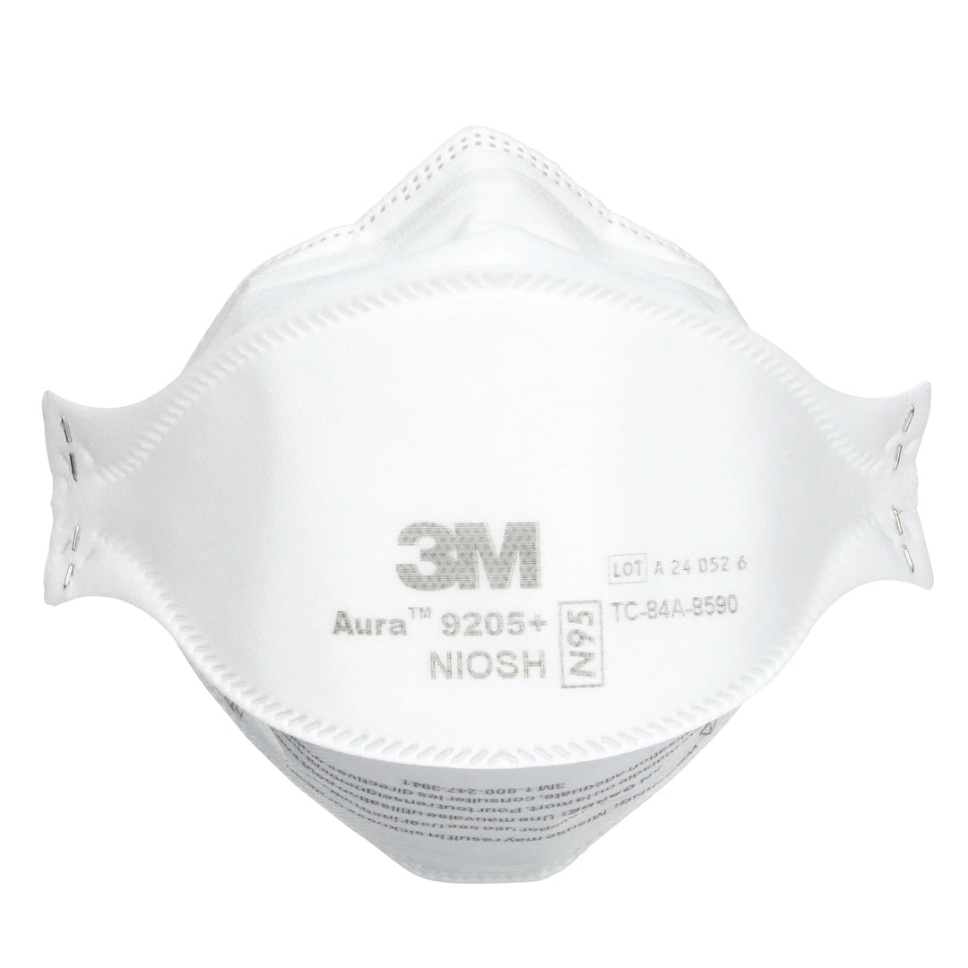3M Aura 9205+  ~  Healthcare N95 Particulate Respirator 9205+ | Ultra-Lightweight Three-Panel Flat-Fold Design | NIOSH Approved | Box of 20 Units