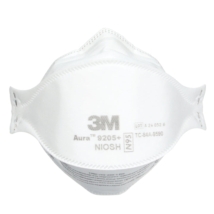 3M Aura 9205+  ~  Healthcare N95 Particulate Respirator 9205+ | Ultra-Lightweight Three-Panel Flat-Fold Design | NIOSH Approved | Box of 20 Units