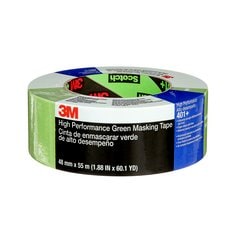 Masking Tapes 3M 401+48X55IW High Performance Green Masking Tape 401+ (1.89 Inch x 60 Yards)