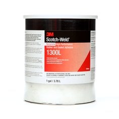 Rubber & Gasket Adhesives 3M 1300L-1GAL Neoprene High Performance Rubber & Gasket Adhesive 1300L in Yellow - 1 Gallon (3.8 L)
