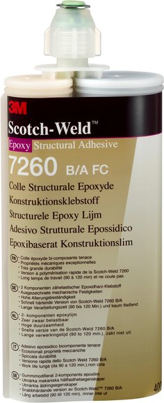 2 Part Epoxy - Kit 3M 7260B/A FC-400ML Epoxy Adhesive 7260FC B/A Part Kit - 15.5 fl. Oz (400 ml)