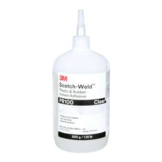 Instant Adhesives 3M PR100-500G Plastic & Rubber Instant Adhesive PR100 in Clear - 1 lb (500 g)