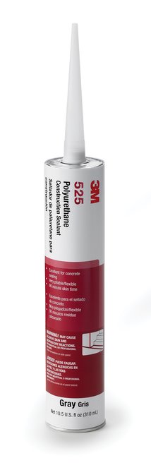 3M 525-CART-GRY POLYURETHANE CONSTRUCTION SEALANT 525 GRAY 10.5 FLUID OUNCE CARTRIDGE