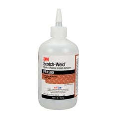 Instant Adhesives 3M PR1500-500G Plastic & Rubber Instant Adhesive PR1500 in Clear - 1 lb (453 g)