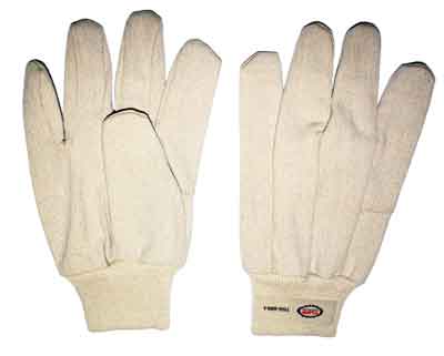 Knit Gloves Tuff Grade TGG-616-L Large Mens Cotton Knit Wrist Gloves