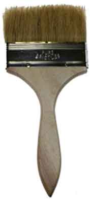Paint Brushes Tuff Grade TGB-4W 4 Inch Paint Brush Wood Handle Natural White