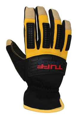 Work Gloves Tuff Grade TGG-517-XL Extra Large Black Deerskin Full Palm Lined Gloves