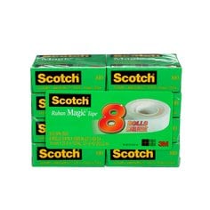 General Purpose Tape 3M 810-8PK-BXD Magic Invisible Tape 810-8PK-BXD (3/4 Inch x 27.7 Yards)