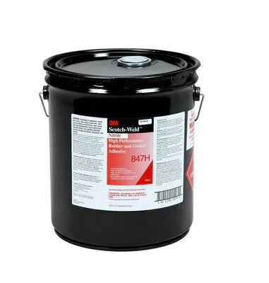 Rubber & Gasket Adhesives 3M S/G-847H-5 Nitrile High Performance Rubber & Gasket Adhesive 847H in Brown - 5 Gallon (19 L) Pail