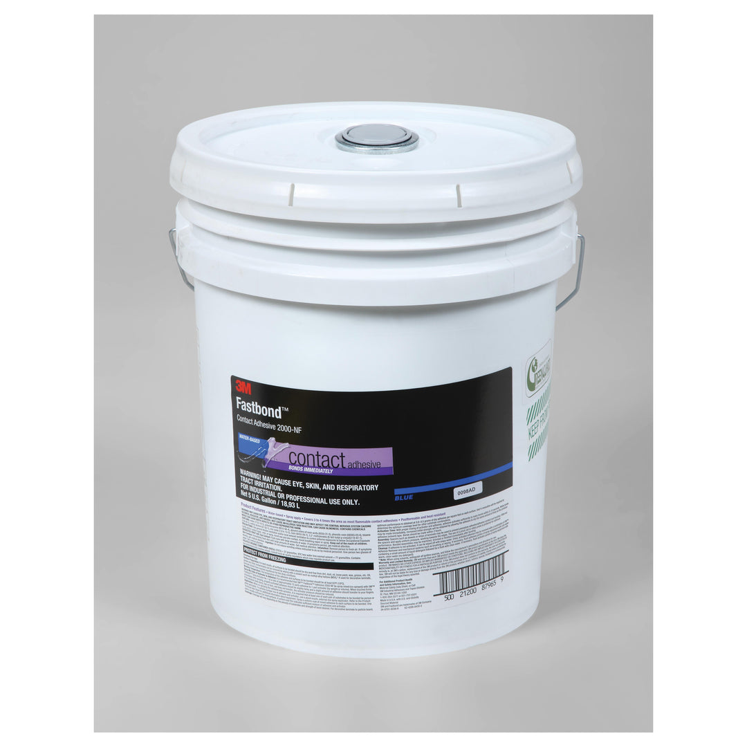 Contact Adhesives 3M 2000NF-5G-BLU-PAIL Contact Adhesive 2000NF in Blue - 5 Gallon (18.9 L)