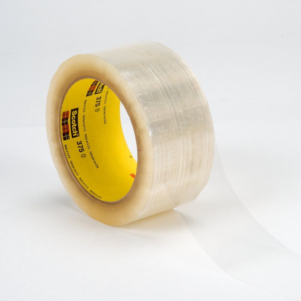 Packaging Tapes 3M 375-48X50-CLR Box Sealing Tape 375 in Clear (48 mm x 50 m)