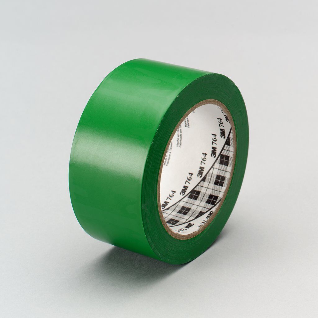 Vinyl Tapes 3M 764-2X36-GRN General Purpose Vinyl Tape 764 in Green (2 Inch x 36 Yards x 5.0 mil)