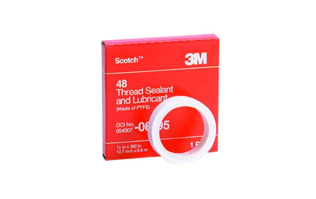 Thread Sealant Tape 3M 48-1/2X1296 PTFE Pipe Thread Sealant Tape 48 (1/2 Inch X 1296 Inch)
