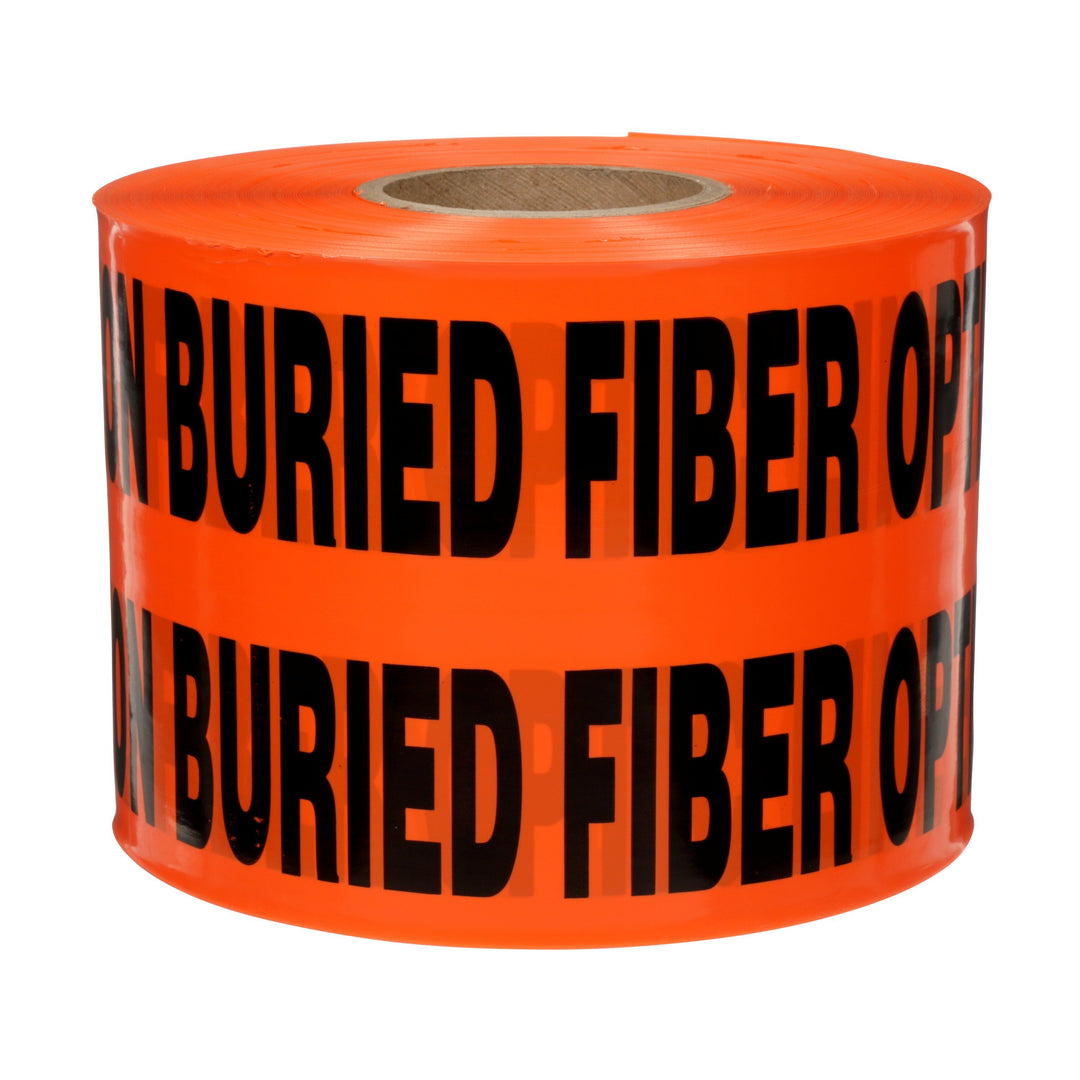 3M 365 Scotch Buried Barricade Tape 365 orange INCaution Buried Fibre Optic Line BelowIN 4 mil (0.1 mm) 3 in x 1000 ft (76 mm x 305 m) 3M 7000133184