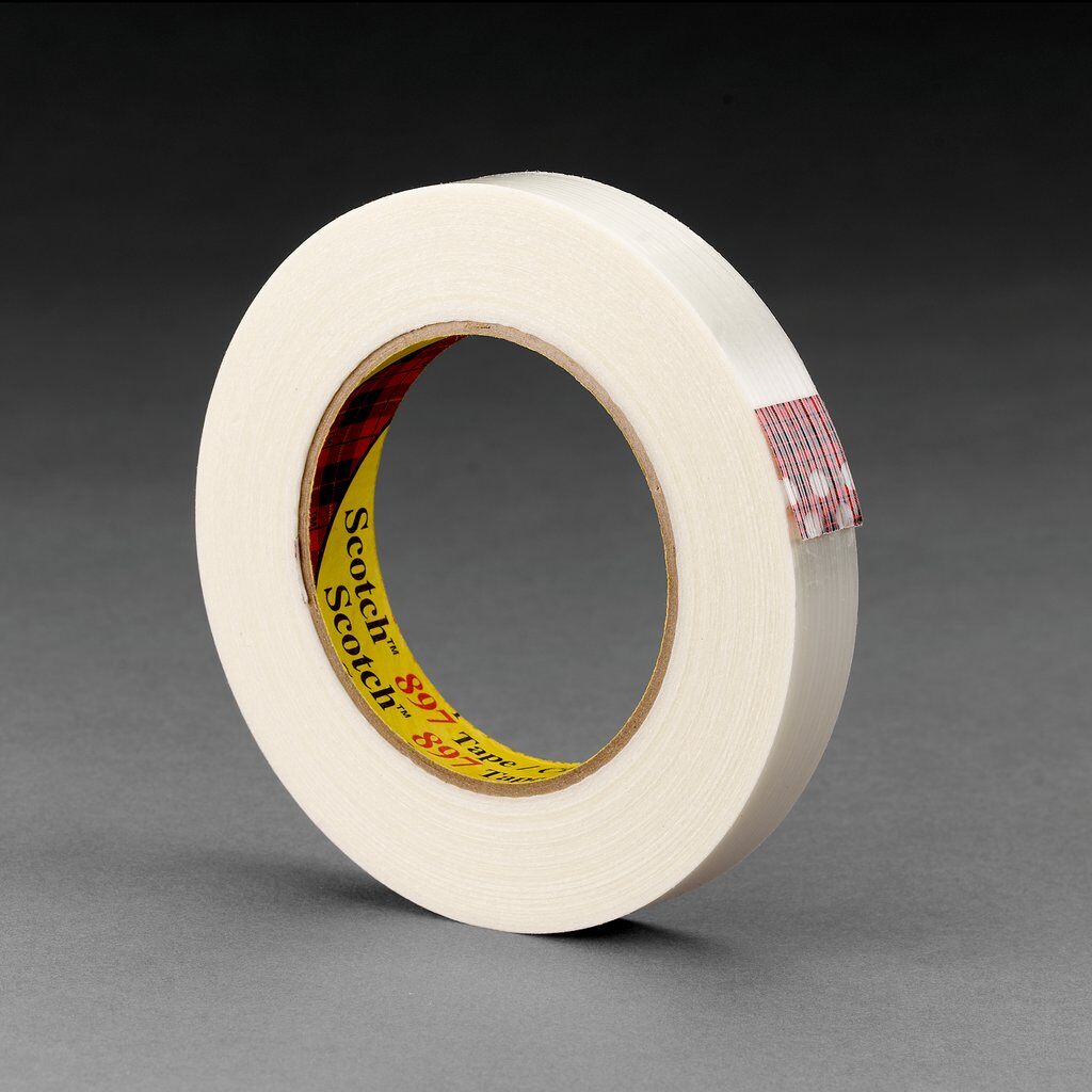 Filament Tapes 3M 897-24X55 Filament Tape 897 Clear (0.94 Inch x 60.14 Yards)
