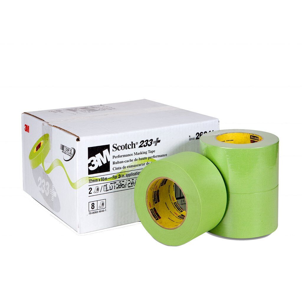 Masking Tapes 3M 26341 Performance Masking Tape 233+ Green (2.83 Inch x 60 Yards)