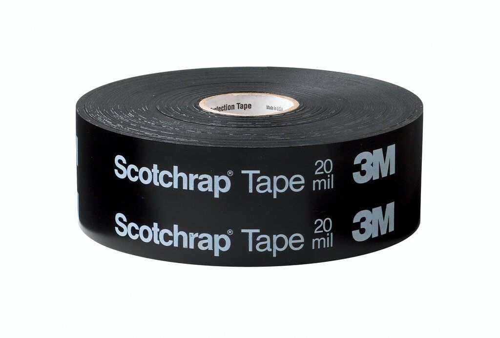 Protection Tapes 3M 51-2X100-UN All-Weather Corrosion Protection Tape 51 Un-Printed Black 20 mil (2 Inch x 100 ft)