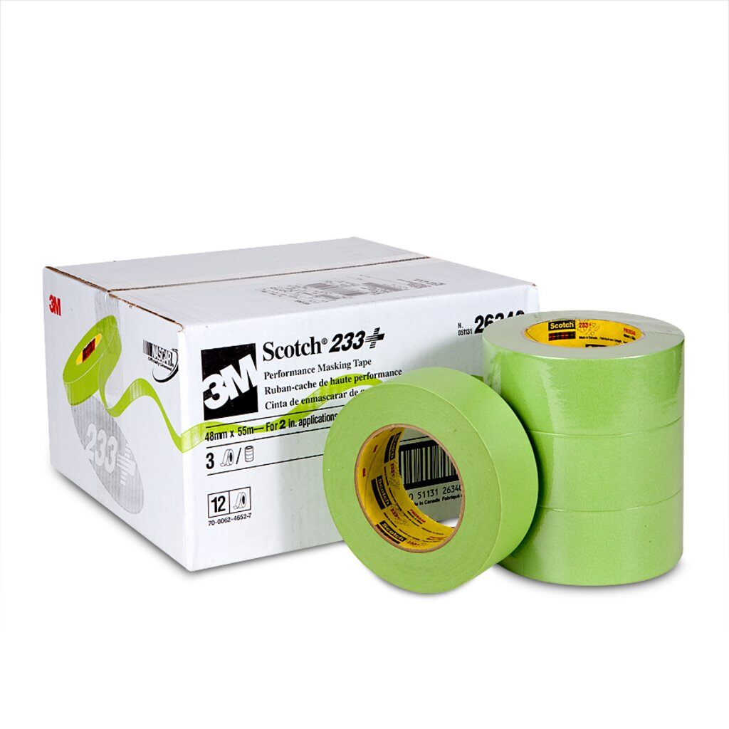 Masking Tapes 3M 26340 Performance Masking Tape 233+ Green (1.89 Inch x 60 Yards)