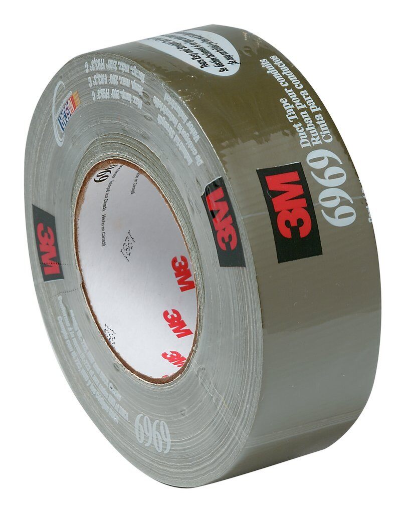 Duct Tapes 3M 6969-48X54.8-BLK Extra Heavy Duty Duct Tape 6969 Black (1.89 Inch x 60 Yards)