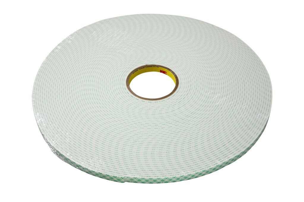 Double Sided Tapes 3M 4004-1/2X18 Double Coated Urethane Foam Tape 4004 Off-White (1/2 Inch x 18 Yards)