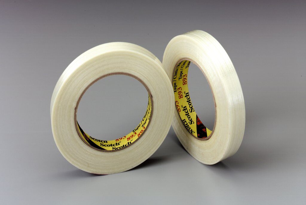 Filament Tapes 3M 893-12X55 Filament Tape 893 Clear (0.47 Inch x 60.14 Yards)