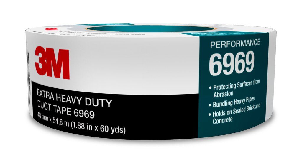 Duct Tapes 3M 6969-72X54.8-SLV Extra Heavy Duty Duct Tape 6969 Silver (2.8 Inch x 60 Yards)