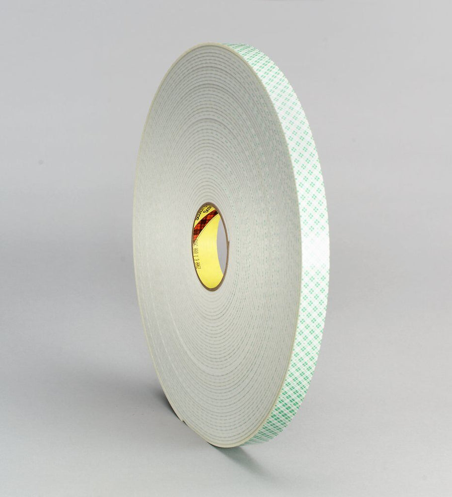 Double Sided Tapes 3M 4008-1X36 Double Coated Urethane Foam Tape 4008 Off-White (1 Inch x 36 Yards)