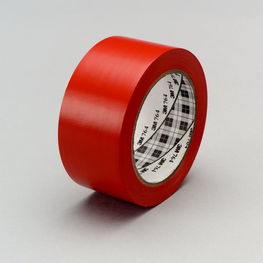 Vinyl Tapes 3M 764-3X36-RED General Purpose Vinyl Tape 764 in Red (3 Inch x 36 Yards x 5.0 mil)