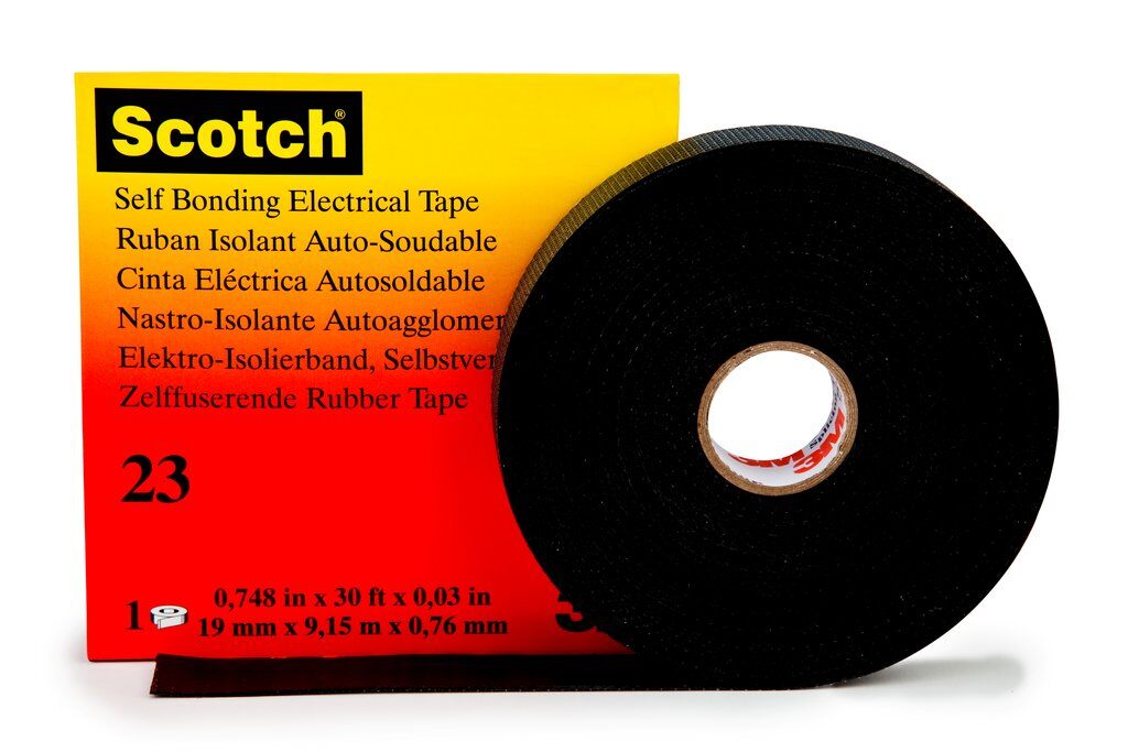 Splicing Tapes 3M 23-2X30 Rubber Splicing Tape 23 Black with Liner 30 mil (2 Inch x 30 ft)